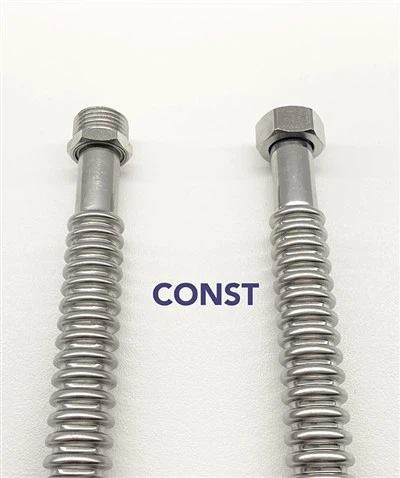 Quais são as precauções de segurança ao usar mangueiras de metal ondulado?